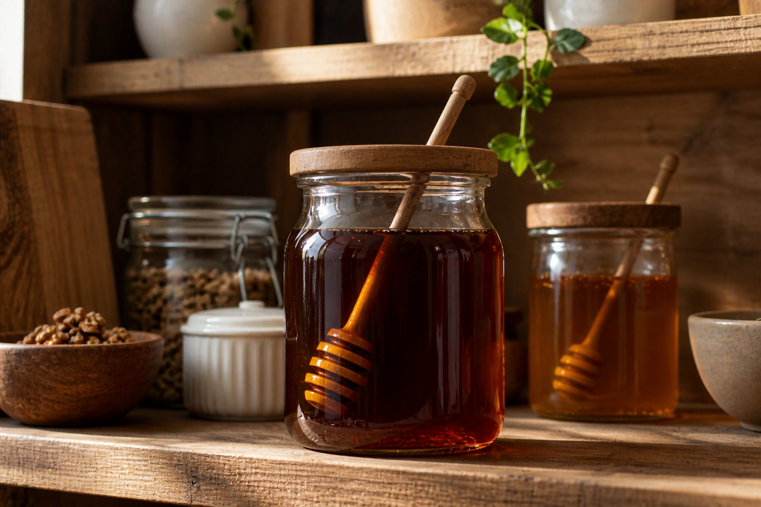 How to store raw Greek forest honey correctly — Troy Greek Raw Honey 23.5+ TA preserved through proper room temperature storage away from heat